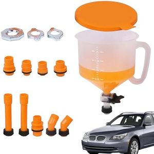 Oil Funnel, 15 Radiator Funnel Burping Kit, Radiator Flush, Funnel, Antifreeze Funnel with Valve Radiator for Vehicle,car, Truck