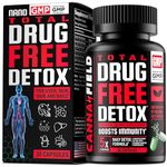 Total Detox and Liver Cleanse - USA Made - 5-Days Detox - Natural Toxins Cleaner for Skin, Hair, Nails, Gut – Mega Support and Repair - Natural Herbal Health Formula, Immune Support