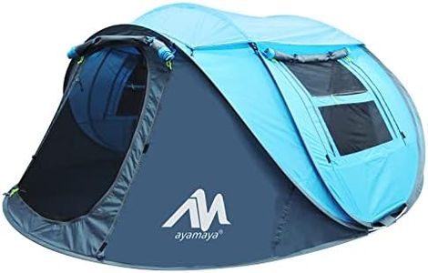 Zelt 3-4 Personen Pop Up Wurfzelt mit Große Dachfenster, Strandmuschel Automatik 4 Mann Wasserdicht Strandzelt Festivalzelt Schnellaufbauzelt für Outdoor Camping Picknick Wandern Reisen Strand