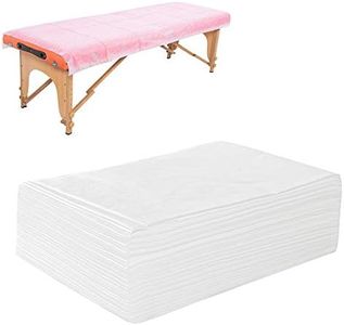 20 PCS Massage Table Sheets Disposable Non Woven SPA Bed Cover Breathable Polypropylene Fabric 31" x 70" Thin, Not Waterproof(White)