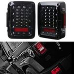 AUTO MT LED Wrangler LED Tail Light/Lamp with Indicator Tail Lamps for Mahindra Thar & Maruti Gypsy Type 5 (Pair of 2)