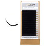 LASHVIEW Silk Eyelash Extensions C Curl 0.15 Thickness Professional Salon Use Semi Permanent Eyelashes (mix)