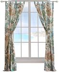 Barefoot Bungalow Atlantis Curtain Panel Set, 84x84 inches, Jade