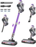 Cordless Vacuum Cleaner,38KPA 450W Powerful Stick Vacuum with LED Touch Screen, Detachable Battery 55 Min Runtime,Vacuum Cleaner with 1.2L Dust Cup for Hard Floor/Carpet/Pet Hair