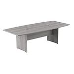 Bush 99TB9642PGK 96-Inch Boat Shaped Conference Table, Platinum Gray