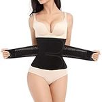 Trendyline Women Postpartum Girdle Corset Recovery Belly Band Wrap Belt Black