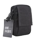 OneTigris Tactical Mini MOLLE EDC Pouch Small Utility Pouch for 5.5" Smartphone (Black)