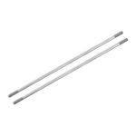 MECCANIXITY 304 Stainless Steel Push Rod Connector Double End Threaded Rod for DIY RC Car, Boat, Car, Airplane, Helicopter Model&DIY Material, M3x130mm, Pack of 2