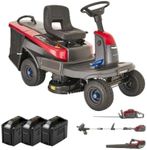 Mounfield Freedom 28e Ride On Mower 28'' Cut Battery Tractor 48v With 3 Free Power Tools