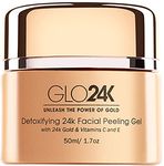 GLO24K Facial Peeling Gel with 24k Gold and Potent Vitamins. For optimal Exfoliation, Peeling, and Microdermabrasion. Restore and Revive your Skin!