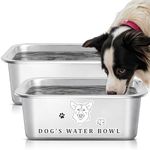 3-Gallon Dog Bowls for Large Dogs, 