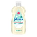 Johnson'S Baby Cotton Touch Hair And Scalp Oil, Clinically Proven Suitable For New Born Skin, Loosens Dry Flakes Caused By Cradle Cap, Mild Fragrance, 300 ml (Pack Of 1)