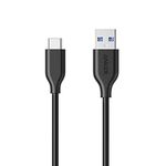 Anker USB C Cable, PowerLine USB 3.0 to USB C Charger Cable (3ft) with 56k Ohm Pull-up Resistor for Samsung Galaxy Note 8, S8, S8+, S9, Oculus Quest, Sony XZ, LG V20 G5 G6, HTC 10 (Black)