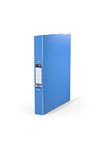 Durafile Ring Binder A4 File, Light Blue, Single File Folder Organiser, Heavy Duty Board Construction Folders for Paperwork A4 Ring Binder, Ideal A4 Folder for School, Home & The Office