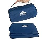 BlueHills Premium Compact Lightweight Pocket Size Travel Blanket Pillow in a Case