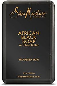 SHEA MOISTURE Organic African Black Soap for Unisex - 230 Grams Bar Soap