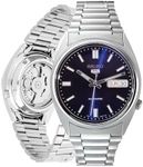 Seiko Men's SNXS77 Seiko 5 Automatic Blue Dial Stainless-Steel Bracelet Watch