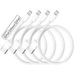 [Apple MFi Certified] iPhone Charger 3ft 4 Pack, Lightning to USB Cable 3 Foot,Fast iPhone Charging Cables Cord for iPhone 14/13 Pro Max/12 Mini/11/XR/Xs/X/8/7/6/5/iPad Pro/Air/Mini-3 Feet White