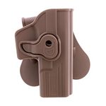 EU-Series Pistol Retention Paddle Holster; Tan; Right Handed