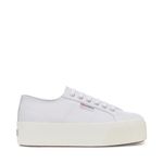 Superga Womens/Ladies 2790 Nappa Leather Trainers (6.5 UK) (Optical White Silver/Avorio)