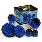 Pool Accessories - Cleaning Supplies - Drill Brush - 5 Piece Spin Brush Pool Cleaning Kit - Pool Supplies - Slide - Deck Brush - Hot Tub - Spa - Pond Liner - Pool Brush - Carpet Cleaner