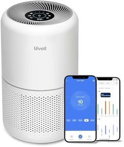 LEVOIT Purificateur d'Air HEPA Intelligent contre Allergie Pollen & Graminée, Purifier jusqu'à 50㎡, Surveille La Qualité de l'Air, Contrôle par App Alexa, 22dB Silencieux, Core 300S