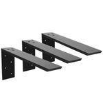 Countertop Support Bracket 2 Pack Heavy Duty Countertop Hidden Bracket Shelf Bracket 12" x 6" x 2 1/2" Forward L Bracket Metal Corbels for Quartz/Granite/Wood/Concret/ Laminate Countertops