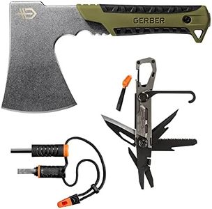 Gerber Gear Camp Setup Kit - Includes Pack Hatchet, Fire Starter & Stake-Out Camping Multitool - Premium Camping Equipment