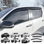 JHCHAN For Toyota Hilux Accessories Wind Deflectors - Hilux Revo 2016-2024 MK8 MK9 Invincible/Invincible X/GR Sport/Icon/Active 4-doors Sun Rain Guards Car Window Shields Protector 4PCS