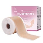 JUSORE Silicone Scar Sheets - (4cm x 300cm Roll) Advanced Professional Medical Treatment for Scar Reduction, Painless Scar Removal Sheets for Surgical Scars, C-Section, Burns, Keloids