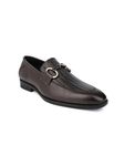 ALBERTO TORRESI Classic Horsebit Formal Loafer, Synthetic Leather, TPR Sole, Heel Support - Elegant Men's Dress Shoe for Office & Events - Comfortable Slip-On Style - Brown - 10 UK/India