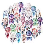 Navy Peony Dreamy Dream Catcher Stickers | Waterproof Decals for Laptops and Phones | Stickers for Scrapbook and Journal (27pcs)