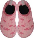 BomKinta Kids Water Shoes Boys Girls Quick Dry Non-Slip Aqua Socks for Beach Swimming Pool Pink Flamingo Size 11-11.5 M US Little Kid