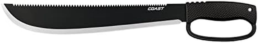 COAST® F1400 Serrated Stainless Steel Machete with 14" Blade and Sheath Included