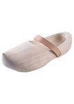 Battle-Merchant Original Handmade Wooden Clogs for Mens and Women (9.5 UK) Beige