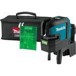 Makita SK106GDZ 12V Max Li-Ion CXT Green 4 Point Cross Line Laser Supplied in A Carry Pouch - Batteries and Charger Not Included