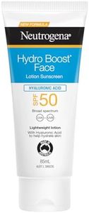 Neutrogena Hydro Boost Face Lotion Sunscreen SPF 50 85ml|Provides broad-spectrum UVA/UVB protection against skin aging UVA & burning UVB|With Hyaluronic Acid to add back hydration|2hr water resistant