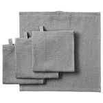 IKEA ASIA KORNAN Washcloth, Grey, 11.8x11.8 inch (Set of 4)