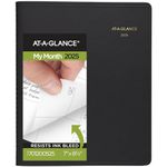 AT-A-GLANCE 2025 Planner, Monthly, 7" x 8-3/4", Medium, Black (701200525)