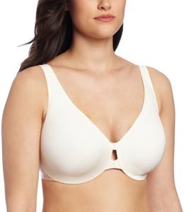 Lilyette by Bali Women's Plunge Into Comfort Keyhole Minimizer Bra, Pearl, 36DDD