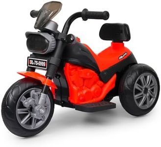 Delhi Retailer EV Rechargable Electric Kids Bike with MP3 Player, USB, Bluetooth, LED Lights & Foot Accelerator.Kids Drive 1-4 Years. (TR RED)