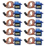 MMOBIEL 10 Pcs SG90 9g Micro Servo Motor Kit for RC Drone/Car/Airplane/Helicopter/Vehicles/Robots/Compatible with Arduino Projects and Raspberry Pi Incl. Screws and 30 Servo Arms