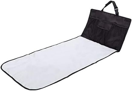 J.L. Childress Pockets 'N Pad Portable Diaper Changing Station for Your Car - Detachable, Foldable, Extra-Large, Extra-Long Changing Pad for Travel, 36" x 18" - Storage Pockets- Black