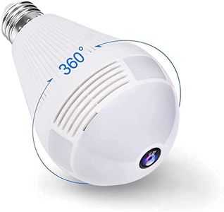 COUNTRYCAM Full HD Wi-Fi Bulb Home Security Camera Fisheye 360 Degree Panoramic View for Home, Office Surveillance with 2 Way Audio