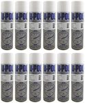 UPOL U-Pol 12 x Power Can CLEAR LACQUER Paint 500ml Aerosol Powercan Clearcoat Clear Lacquer 12 x 500ml Aerosol Cans