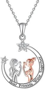 Fryneauy JoyeríA De La Hermana De La Hermana De Plata Esterlina Collar De La Hermana Colgante Collar De Regalos De JoyeríA Regalos De CumpleañOs Para La Amiga Hermana Mujer