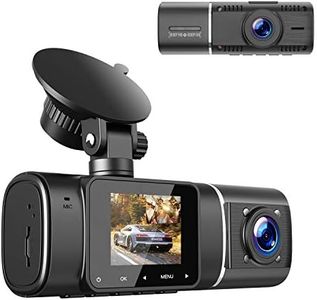 Dual Dash Cam FHD 1080P Front Inside Cabin Car Camera Driving Recorder for Car Taxi w/IR Night Vision Interior Camera Parking Mode Motion Detection Accident Locked 1.5" LCD Display