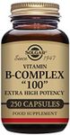 Solgar - B-Complex "100" Vegetable Capsules 250 Count