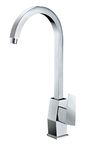 Alfi Brand AB3470-PC Polished Chrome Gooseneck Single Hole Bathroom Faucet