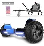 RCB Hoverboard and Kart Bundle for Kids with Hoverkart Set，SUV Hoverboard with APP Control, All Terrain 8.5 '' Hummer with Bluetooth for Self-Balanced Hoverboards, Gift for Kid and Adult